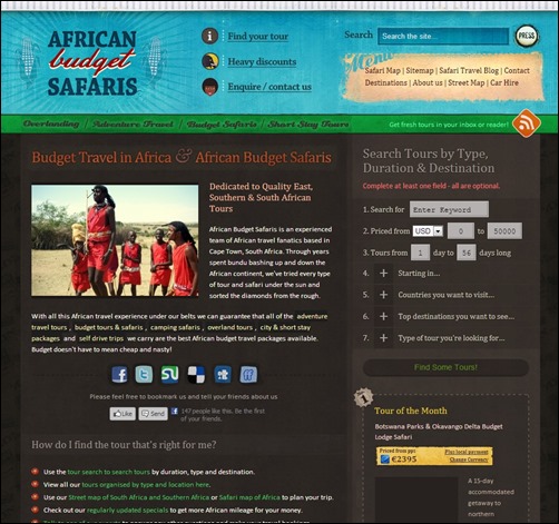 African-Budget-Safaris-best-hotel-website-design