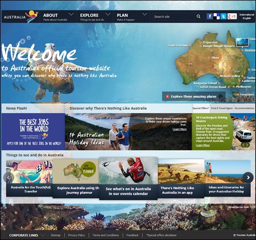 Australia-travel-website-design