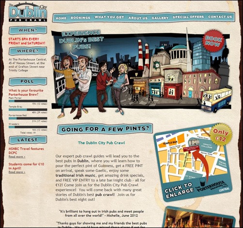 The-Dublin-City-Pub-Crawl-best-travel-website-design