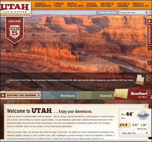 Visit-Utah-travel-website-design