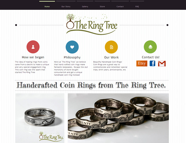 The Ring Tree Ý tưởng sáng tạo Thiết kế web cho Website của bạn