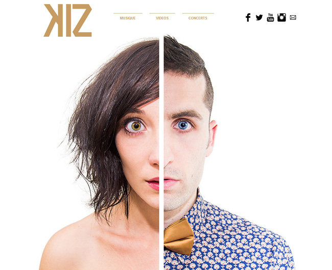 Kiz Musique Ý tưởng sáng tạo Thiết kế web cho Website của bạn
