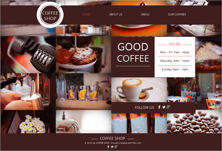 15 best free cafe website templates
