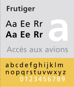 Frutiger is a classic type face for design a great logo