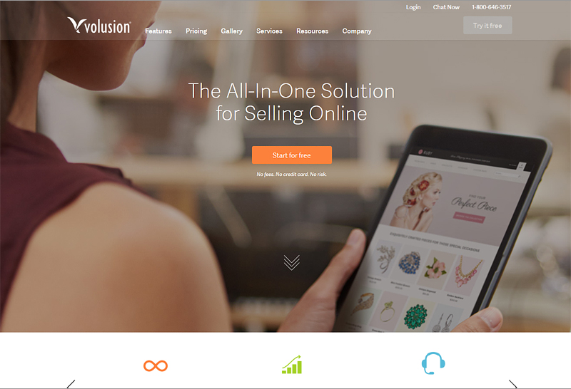 Volusion online store builder