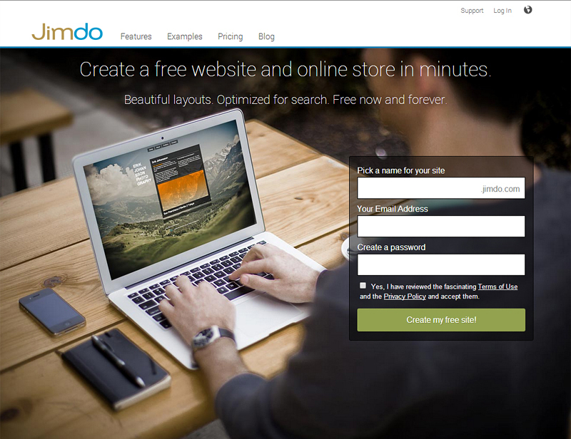 15 Nhà xây dựng website miễn phí tốt nhất Jimdo free web builder