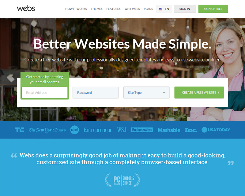 15 Nhà xây dựng website miễn phí tốt nhất webs free web builder
