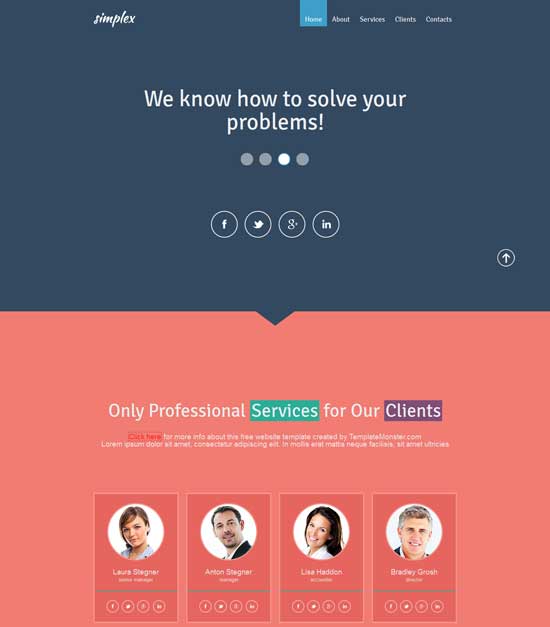 Miển phí tải về 15 mẫu website Responsive cực kỳ hấp dẫn free html5 css3 templates -Flat Design