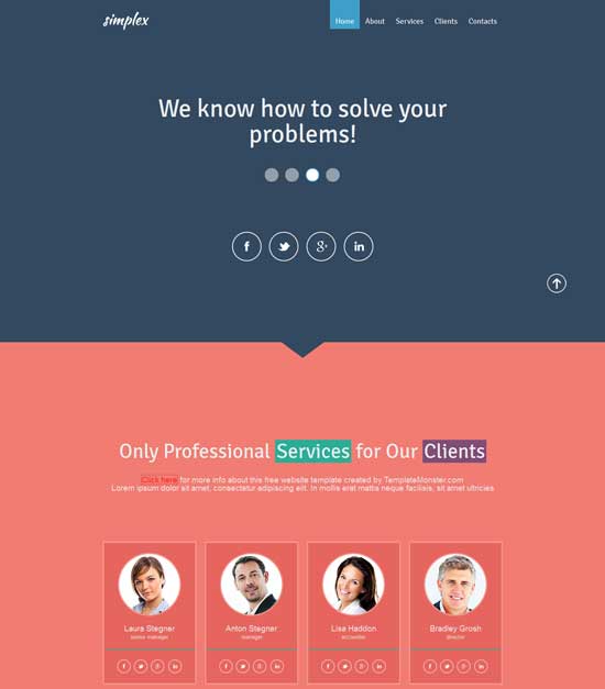 free html5 css3 templates -Flat Design