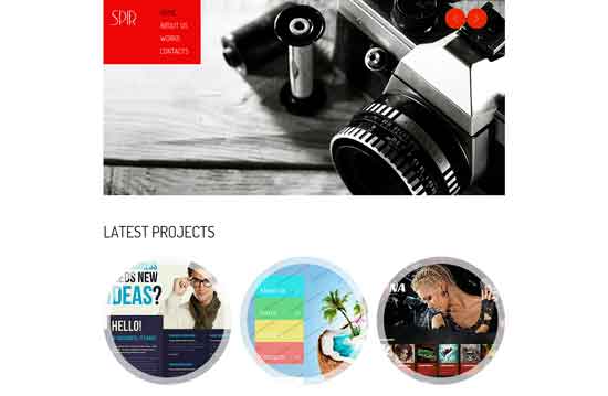 free html5 css3 templates - Photography