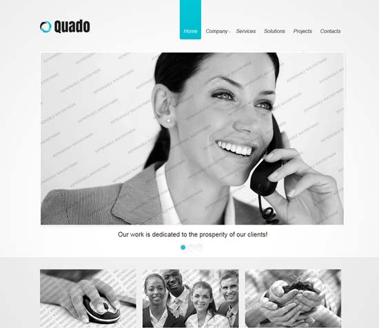 Miển phí tải về 15 mẫu website Responsive cực kỳ hấp dẫn Free Responsive Business Website Template
