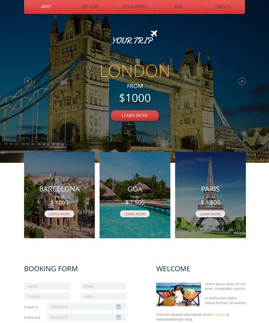 Miển phí tải về 15 mẫu website Responsive cực kỳ hấp dẫn YourTrip-Responsive-Html5-Template