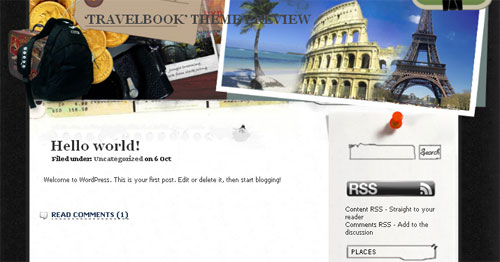 free travel blog wordpress theme