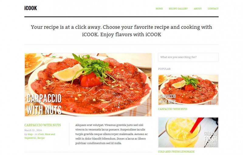 iCook. Best-restaurant-cafe-wordpress-themes