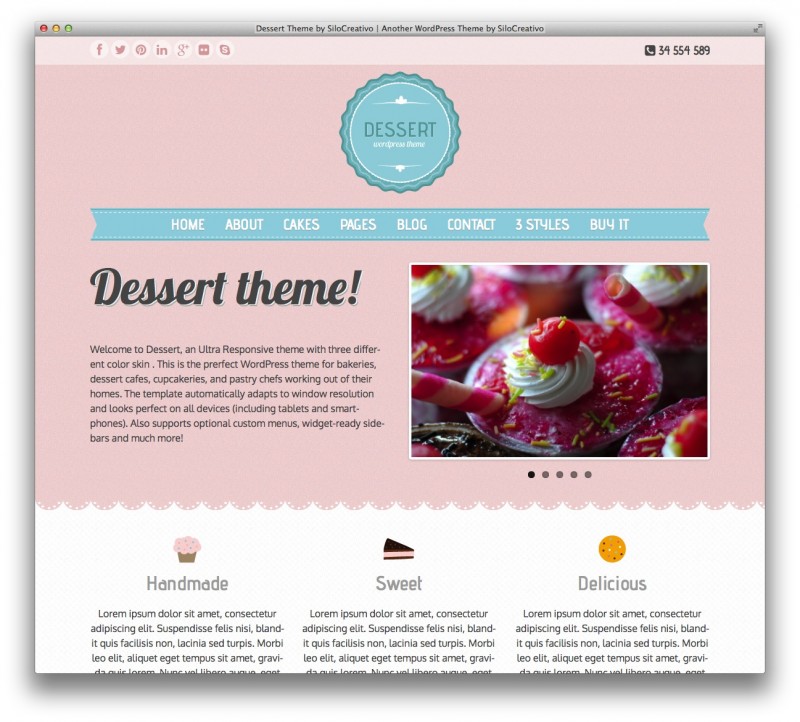 Dessert WordPress Theme