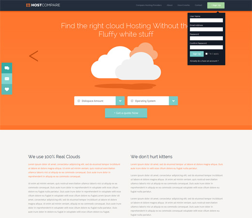 Tải về mẫu thiết kế web dành cho các công ty cung cấp dịch vụ hosting