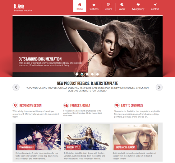 metis free professional joomla template