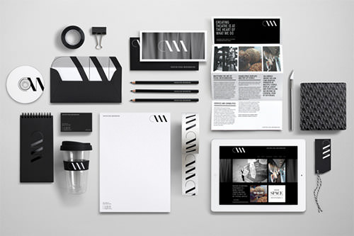 bộ nhận diện thương hiệu Creation Visual Merchandising 2013 Branding