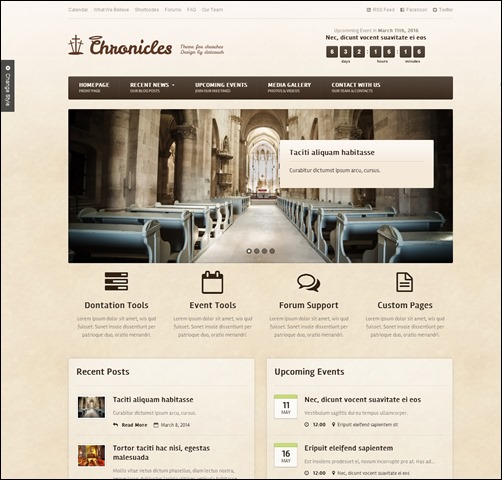 Chronicles-church-website-templates