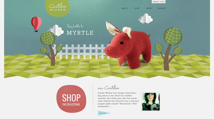 caitlinwicker.com site design