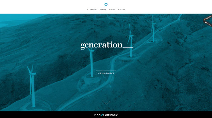 manoverboard.com site design