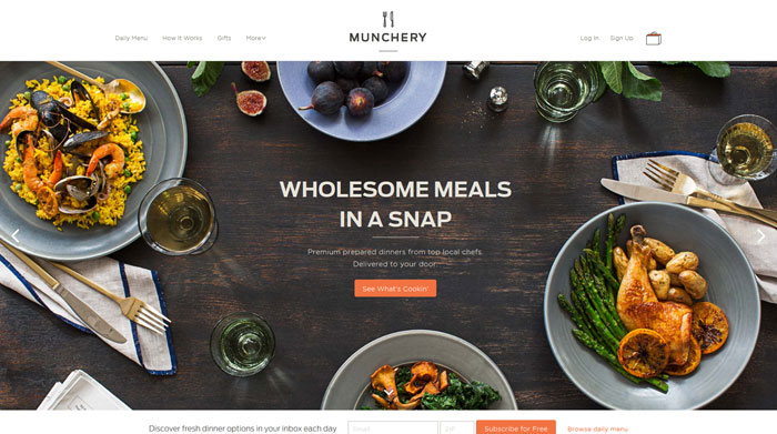 munchery.com site design