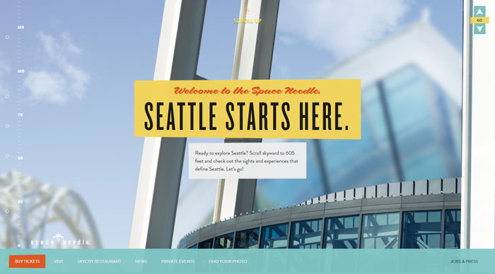 spaceneedle.com site design