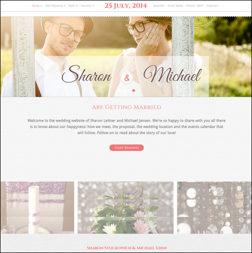 wedding bliss wedding template