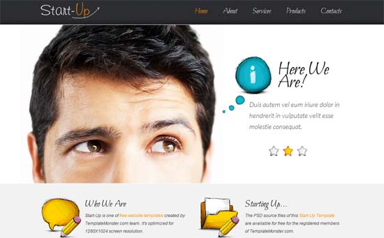 Free StartUp Business HTML5 CSS3 Template