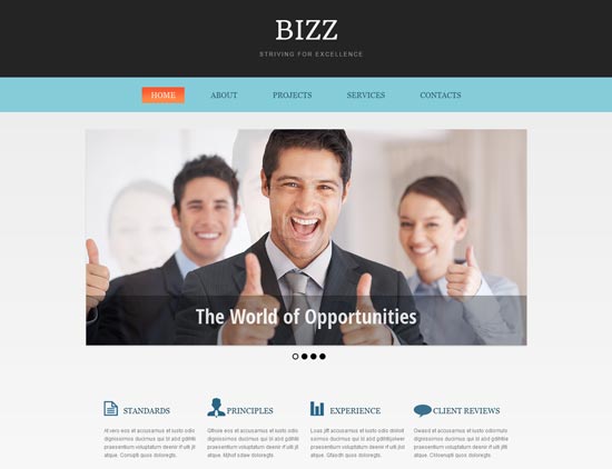 free html5 css3 templates BBizz