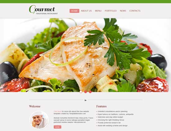 Free Foods HTML CSS3 Website Template