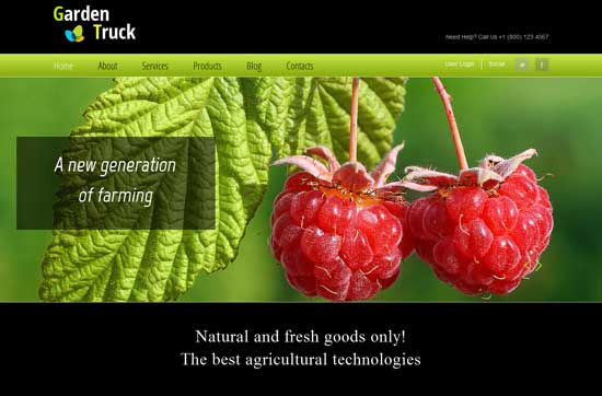 free html5 css3 templates Agro - Agriculture