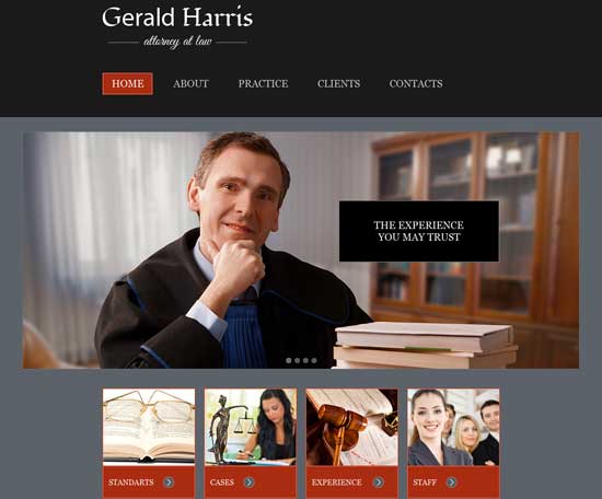 free html5 css3 templates Law & Legal