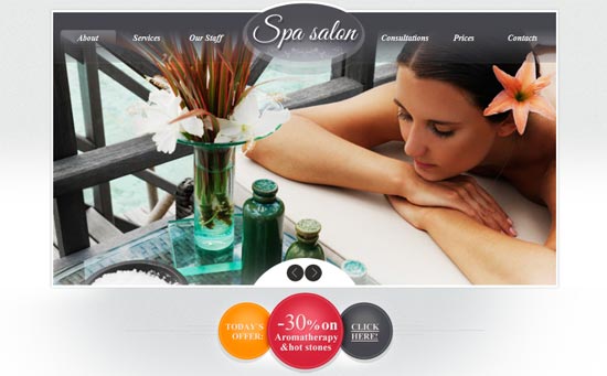 Free XHTML5 CSS3 Template Spa Salon