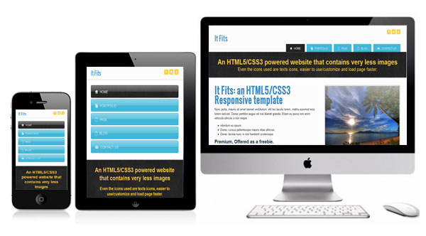It Fits Free HTML5 CSS3 Responsive Template