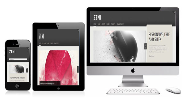 ZENI - Photo Website Templates Responsive Design