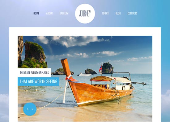free html5 css3 templates jQuery Travel