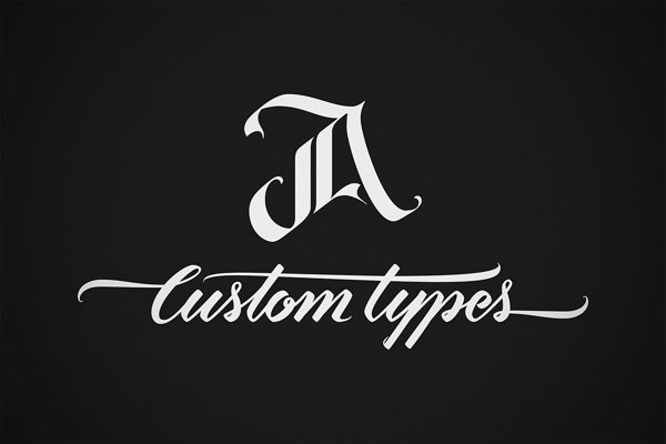 JA-Custom-Types-logo-&-business-card-design