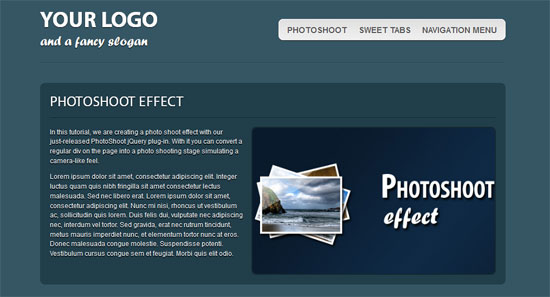 XHTML & CSS3 One-Page Template