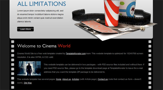 World cinema template