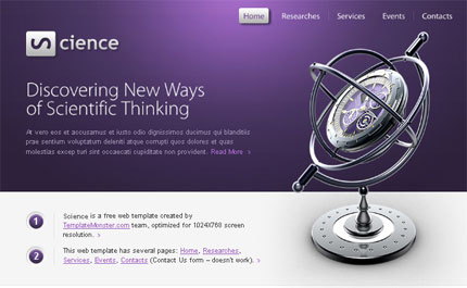 Science HTML5 Template