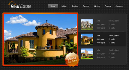 HTML5 Template - Real Estate Website