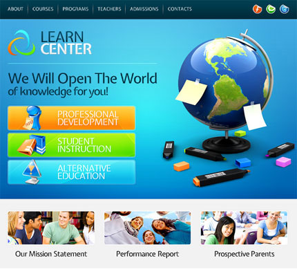 Website Template - Learning Center