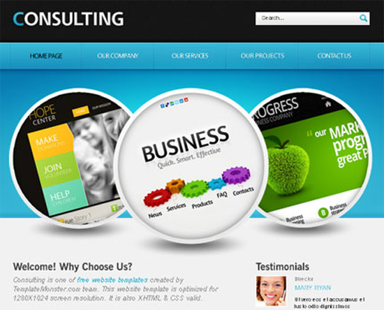 Free Website Template for Consulting Business