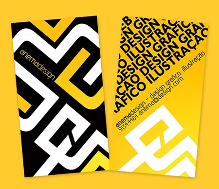 Yellow Business Card