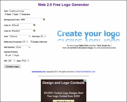 Web 2.0 Free Logo Generator