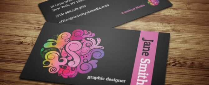 Amethyst Business Card Template