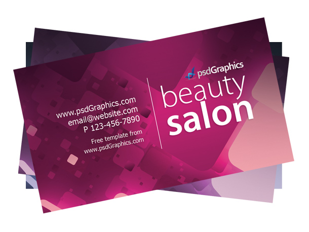 Beauty salon business card template