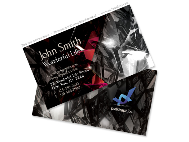 Black crystals business card