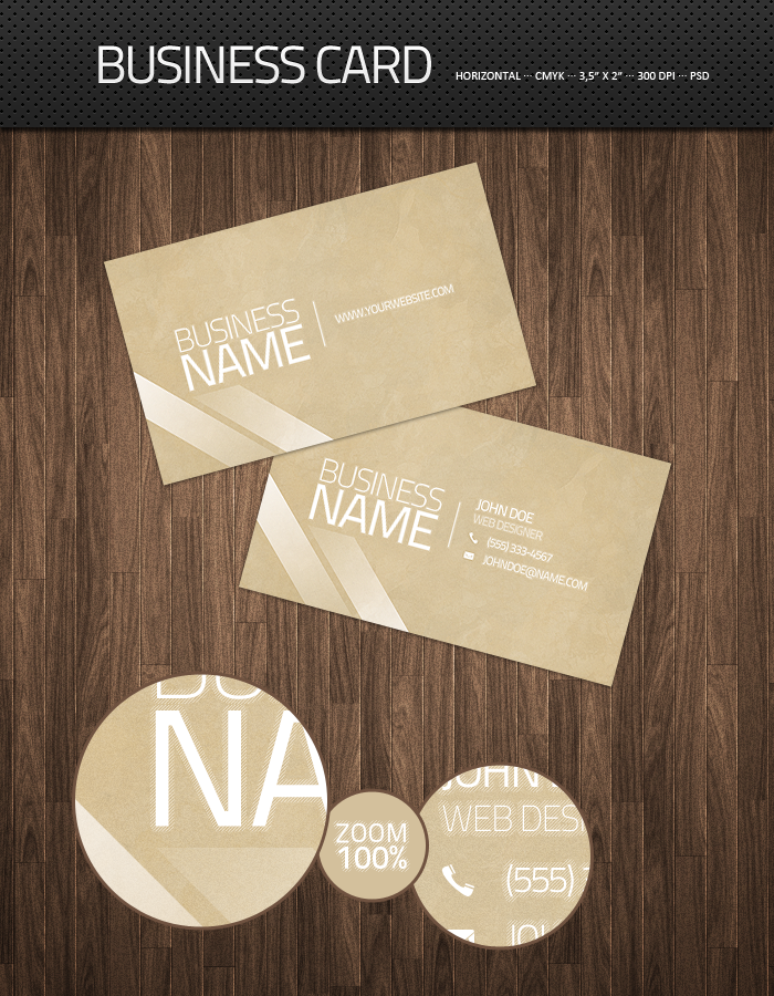 Clean Business Card PSD